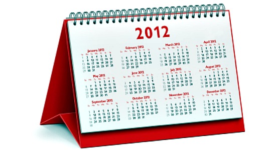 Looking Ahead – Marketing Calendar For 2012